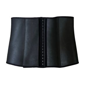NWOT Black Latex Waist Trainer Size L